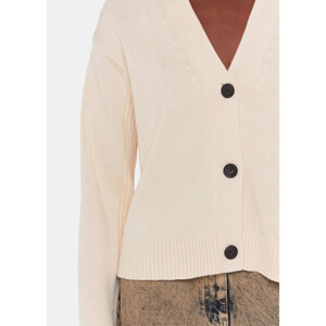 Whistles Nina Cream Button Front Cardigan